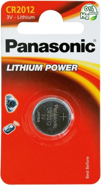 Panasonic patarei CR2012/1B