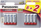 Panasonic patarei LR6EPS/8B (6+2)