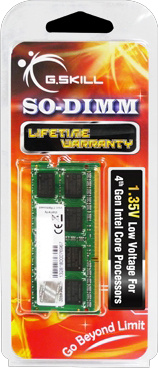G.Skill mälu 4GB DDR3L 1600MHz SO-DIMM CL9 1.35V