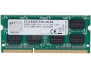 G.skill mälu SO-DIMM DDR3 4GB 1600MHz CL11 1,35V (1x4GB) 4GSL