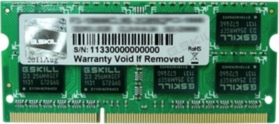 G.skill mälu SO-DIMM DDR3 4GB 1600MHz CL11 4GBSQ