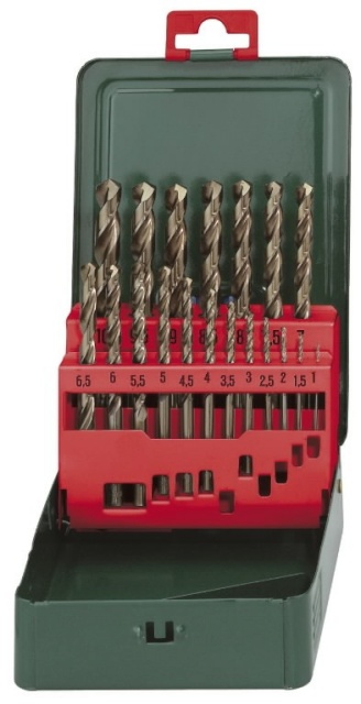 Metabo metallipuuride komplekt HSS-Co, 19 osaline, 1-10mm. "Promo"