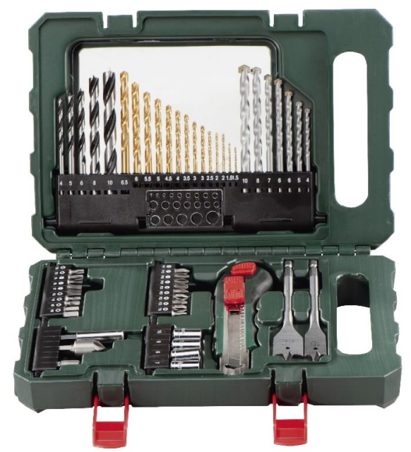 Metabo tarvikute komplekt plastkohvris, 55 osaline