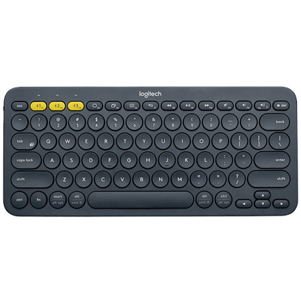 Logitech klaviatuur K380 Bluetooth Multi-Device Keyboard Dark Grey, tumehall (RUS)