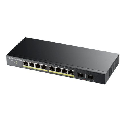 ZyXEL switch GS1900-10HP Switch 8x1GbE 2xSFP PoE