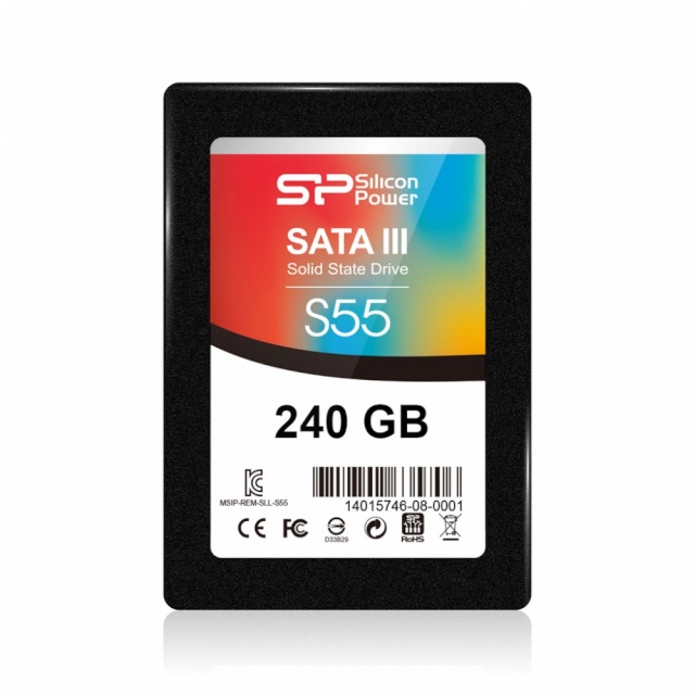 Silicon Power kõvaketas SSD SLIM S55 240GB 2.5 SATA3 520/330MB/s 7mm
