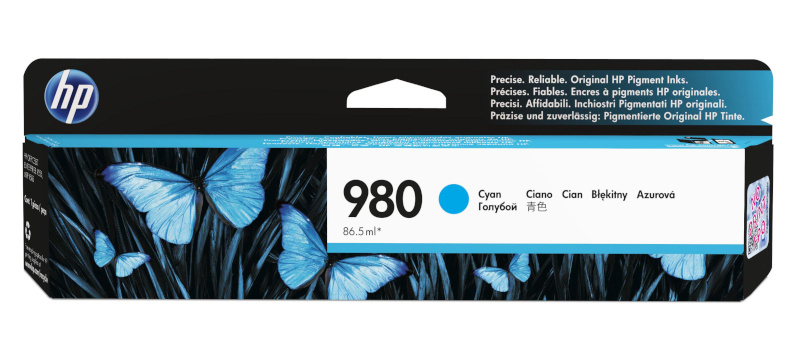 HP tindikassett No.980 tsüaan (D8J07A)