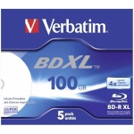 Verbatim toorikud BD-R Blu-Ray 100GB 4x Speed wide printable JC XL, 5tk