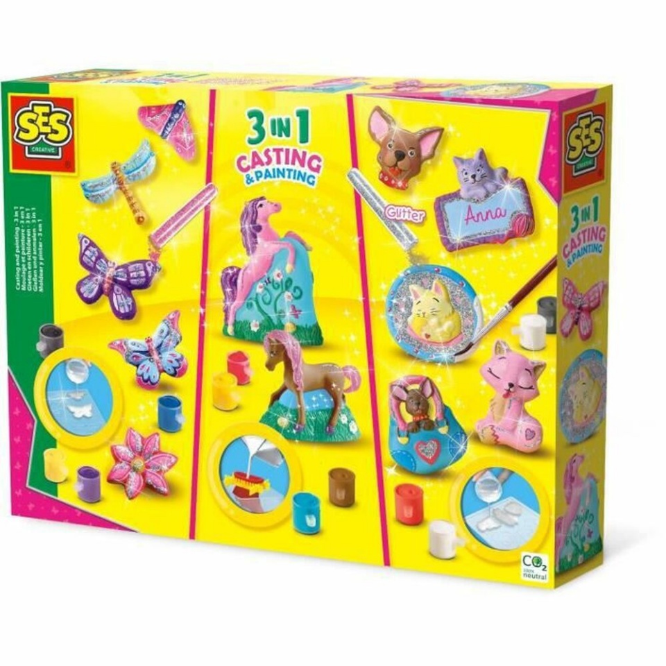 SES Creative Play-Dough komplekt Molding and painting - 3 in 1