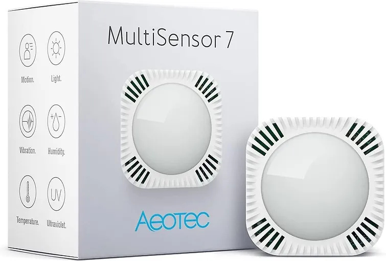 Aeotec liikumisandur MultiSensor 7 Sensor for Z-Wave Systems, valge