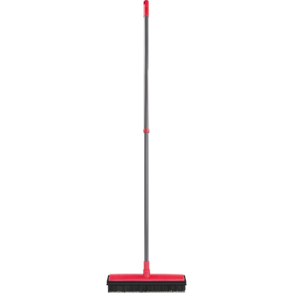 Lamart kummihari LT8082 Rubber Broom Clean, must/punane