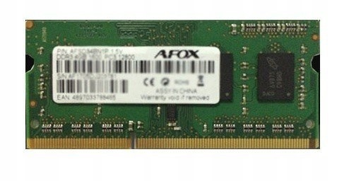 Afox mälu SO-DIMM DDR3 8GB 1866MHZ LV