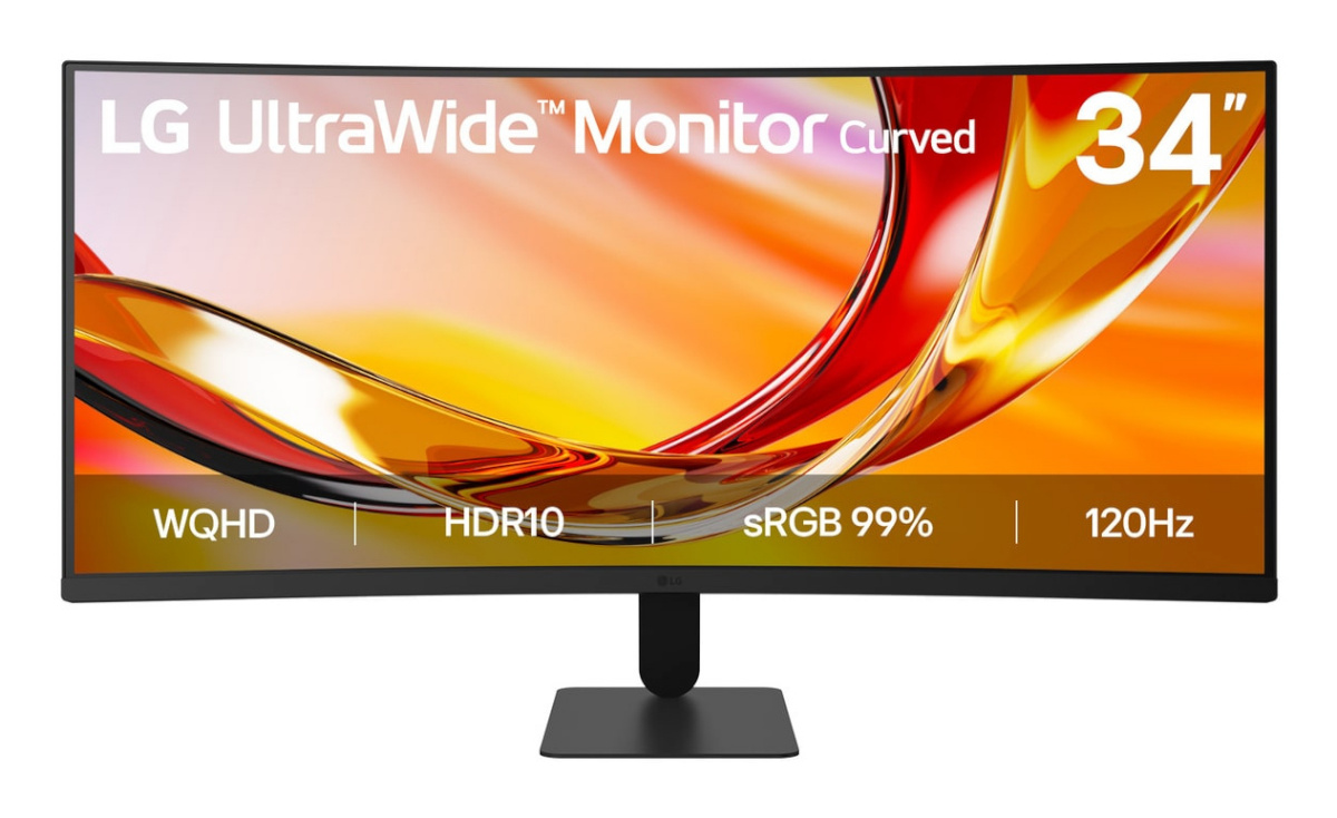 LG monitor 34 " 3440 X 1440 Pixels ultrawide Quad Hd native Aspect Ratio 21:9 curved 34u601b-b