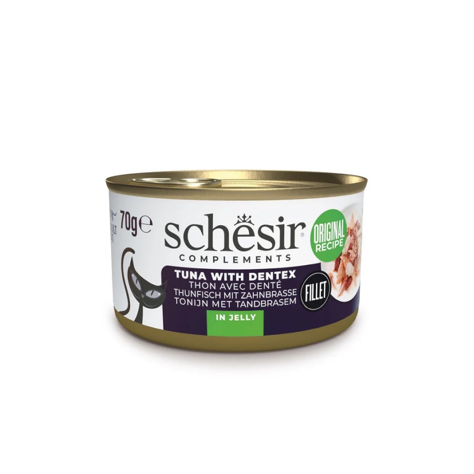 Agras Pet Foods kassitoit SCHESIR Oceanic Adult Tuna with Dentic, 70g