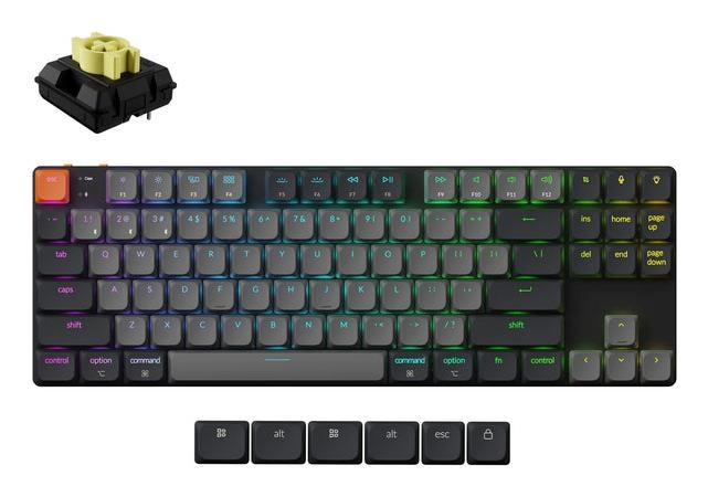 Keychron klaviatuur Wireless K1 Rgb must K1x-b4
