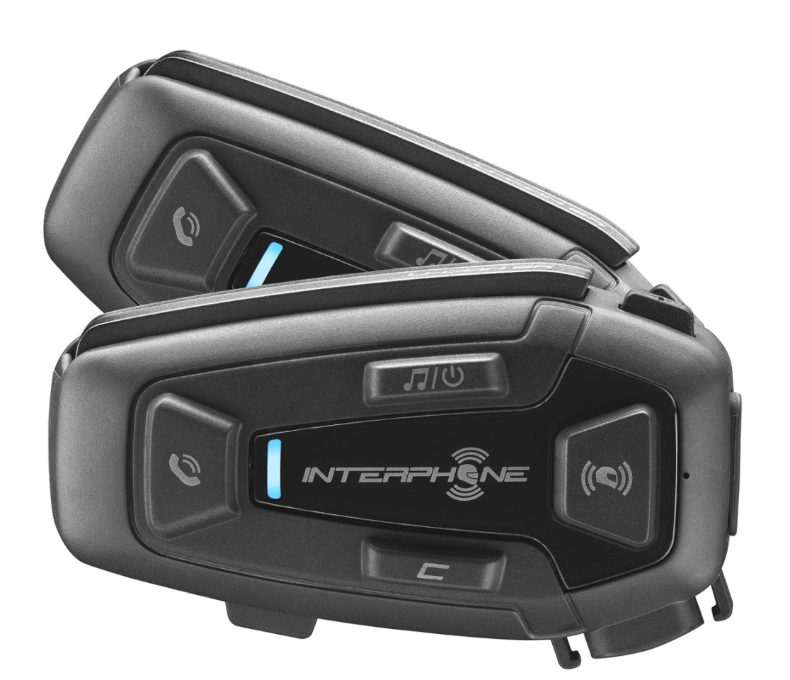 INTERPHONE kõrvaklapid U-COM 8R Motorbike intercom 1600 m must