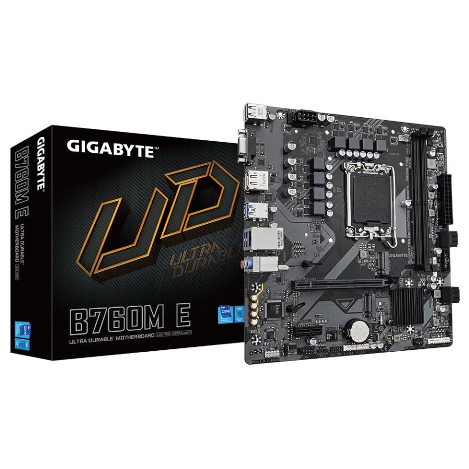 Gigabyte emaplaat intel B760 Express LGA1700 micro-ATX memory Ddr5 memory Slots 2 b760me1.0