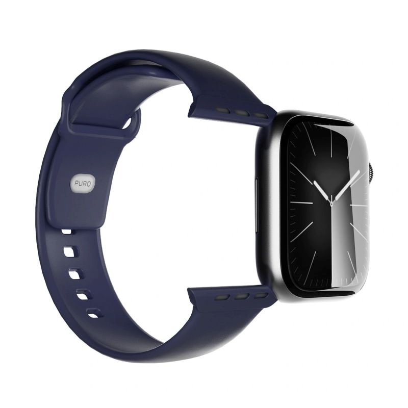 Puro Icon Strap for Apple Watch 44mm/45mm/46/49mm - Navy Blue Dark Blue