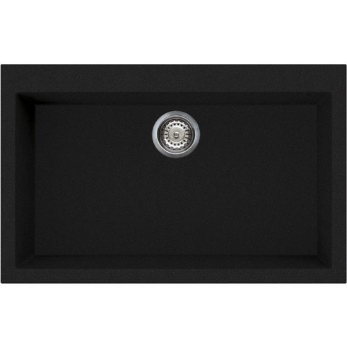 SMEG valamu VZ79N, 79cm, RIGAE®, pealt paigaldatav, käsitsi, graniit, must