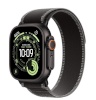 Apple Watch Ultra 3 GPS + Cellular 49mm Black Titanium Case with Black/Charcoal Trail Loop, Small/Medium