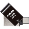 Philips mälupulk 2in1 OTG 128GB USB 3.1 + USB C Midnight must