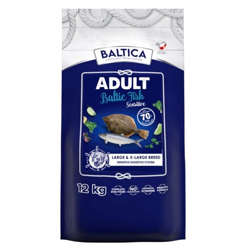 Baltica kuivtoit koerale Excellent Sensitive Baltic Fish Large and X-Large Breeds, 12kg