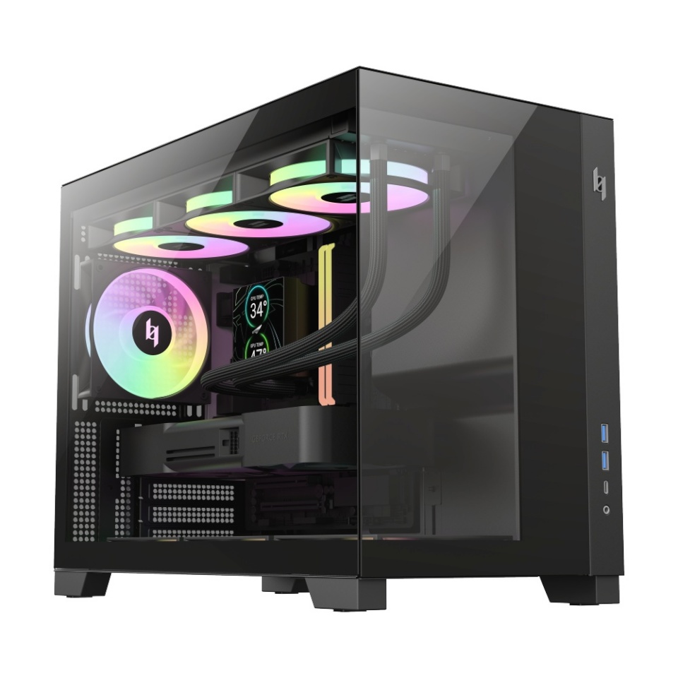 Gamemax korpus Case | NEX C33 BK | MATX/BTF