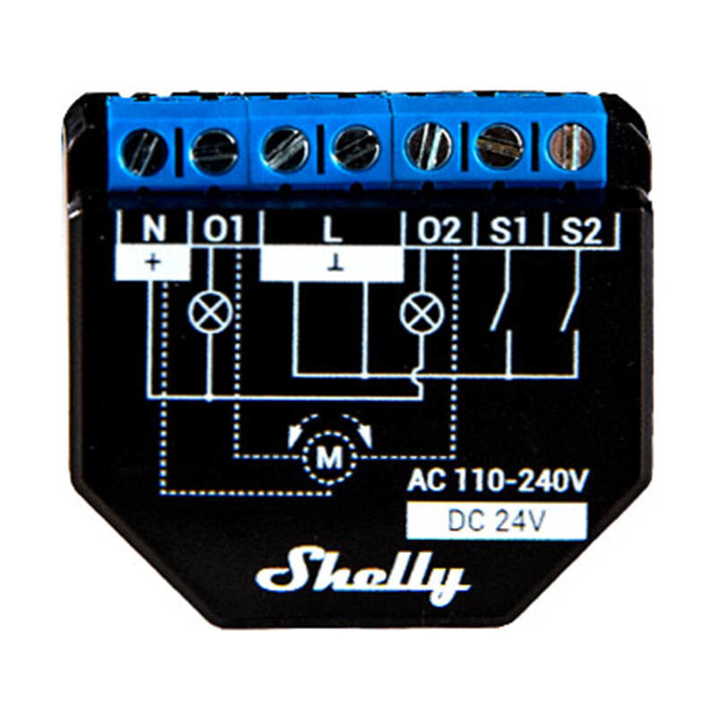 Shelly nutilüliti Plus 2PM Wi-Fi Smart Switch, 1tk