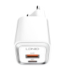 LDNIO Wall charger A2318M USB, USB-C + USB-C - Lightning Cable