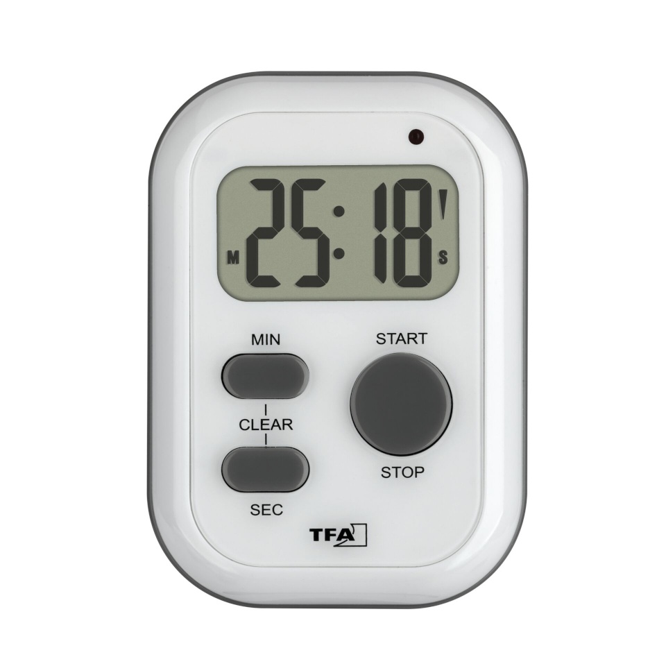 TFA digitaalne taimer ja stopper 38.2053.02 Digital Timer and Stopwatch, valge