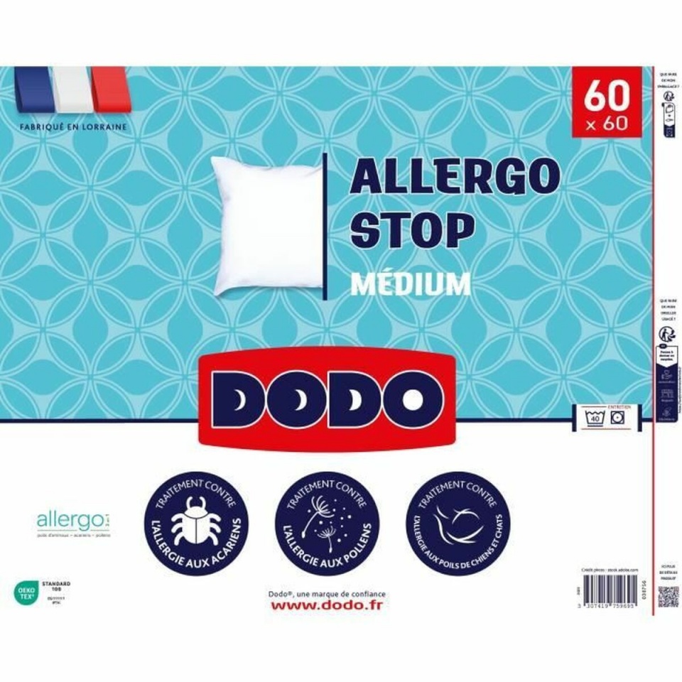 DODO Padi ALLERGO STOP valge 60 x 60 cm