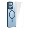 Baseus kaitsekest Frame Transparent Magnetic Case and Tempered Glass set iPhone 14 Pro Max sinine