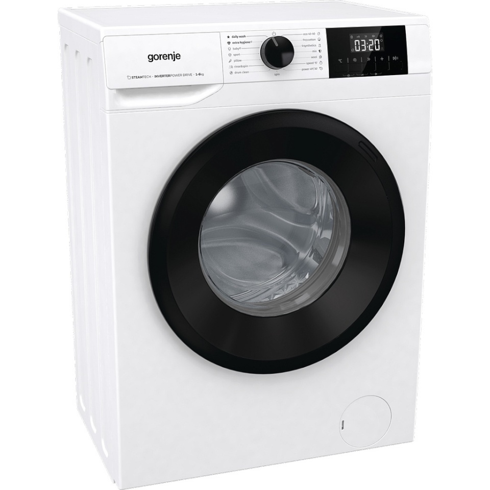 Gorenje pesumasin W3NGPI62SBS Front Load Washing Machine, 6kg, 43,5cm, 1000 p/min, valge