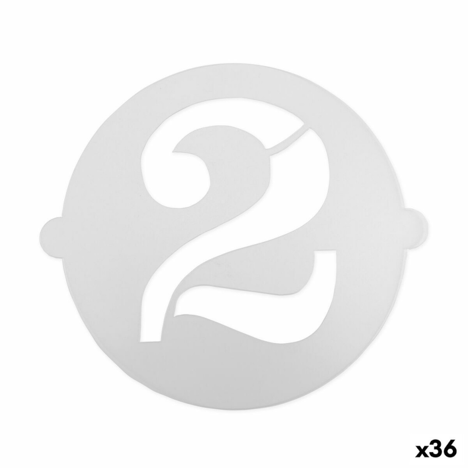 Algon Tordi šabloon 25cm Numbrid 2 (36tk)