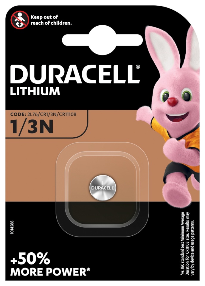 Duracell patarei CR1/3N (2L76) 3V 1tk.