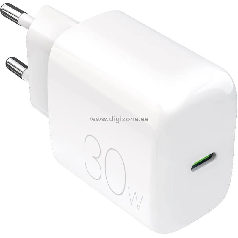 Puro laadija Charger "PRO LITE" 30W USB-C, valge