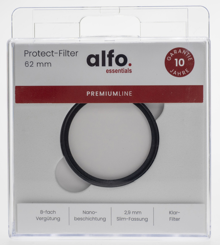 Alfo filter 62 mm nano Protect klaasfilter
