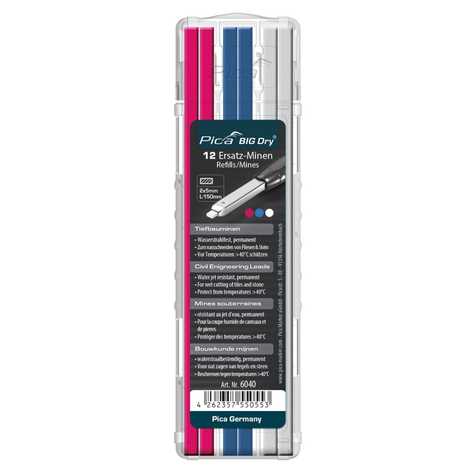 Pica marker BIG DRY Refills Civil Engineering assorted