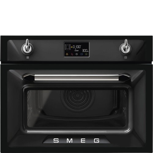 SMEG kompakt mikro-kombiahi SO4902M1N Victoria, aurupuhastus, 40L, must