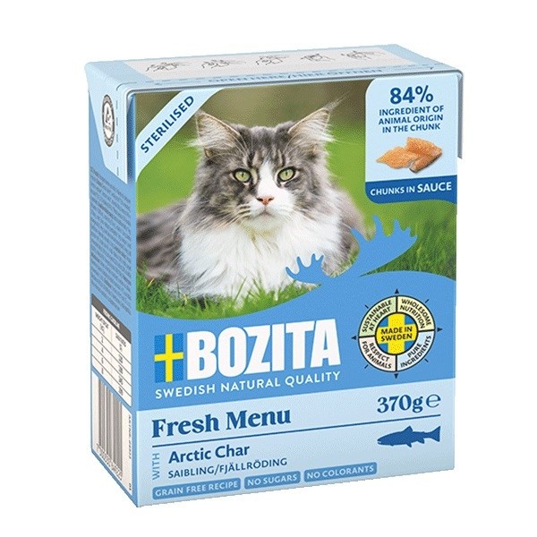 Bozita kassitoit Fresh Menu Sterilised Arctic Char, 370g