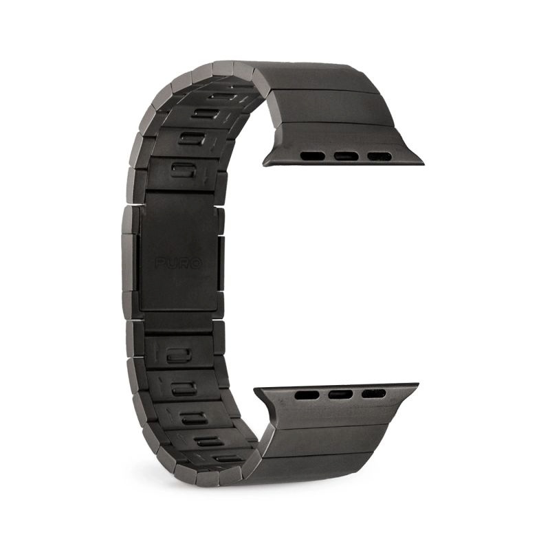 Puro TITAN Stainless Steel Apple Watch Band 42mm/44mm/45mm/49mm - Black
