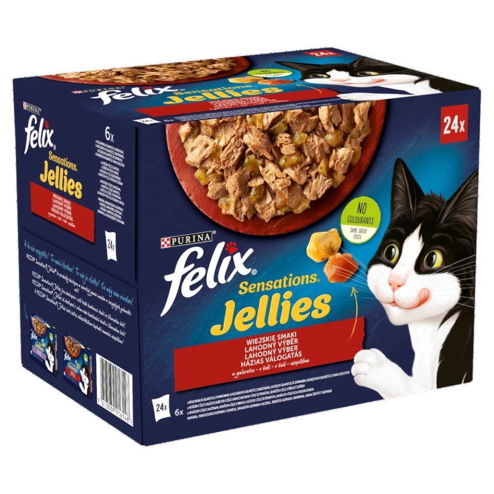 Felix Sensations kassitoit erinevate maitsetega tarretises (24x85g)