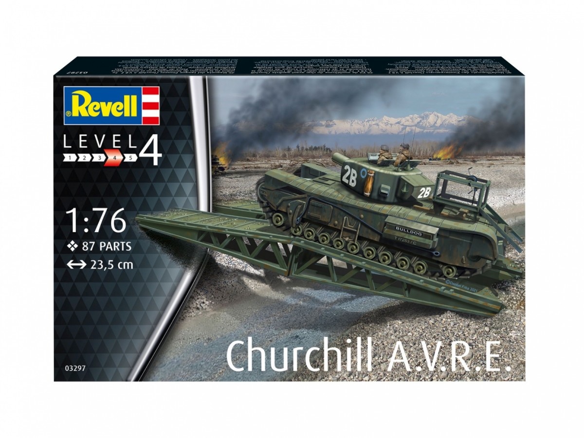 Revell liimitav mudel Churchill A.V.R.E 1/76