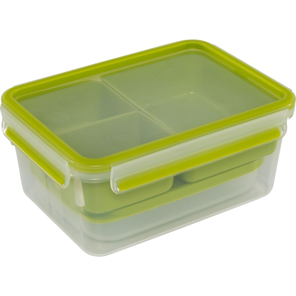 Emsa toidukarp Clip&Go Lunchbox XL, roheline