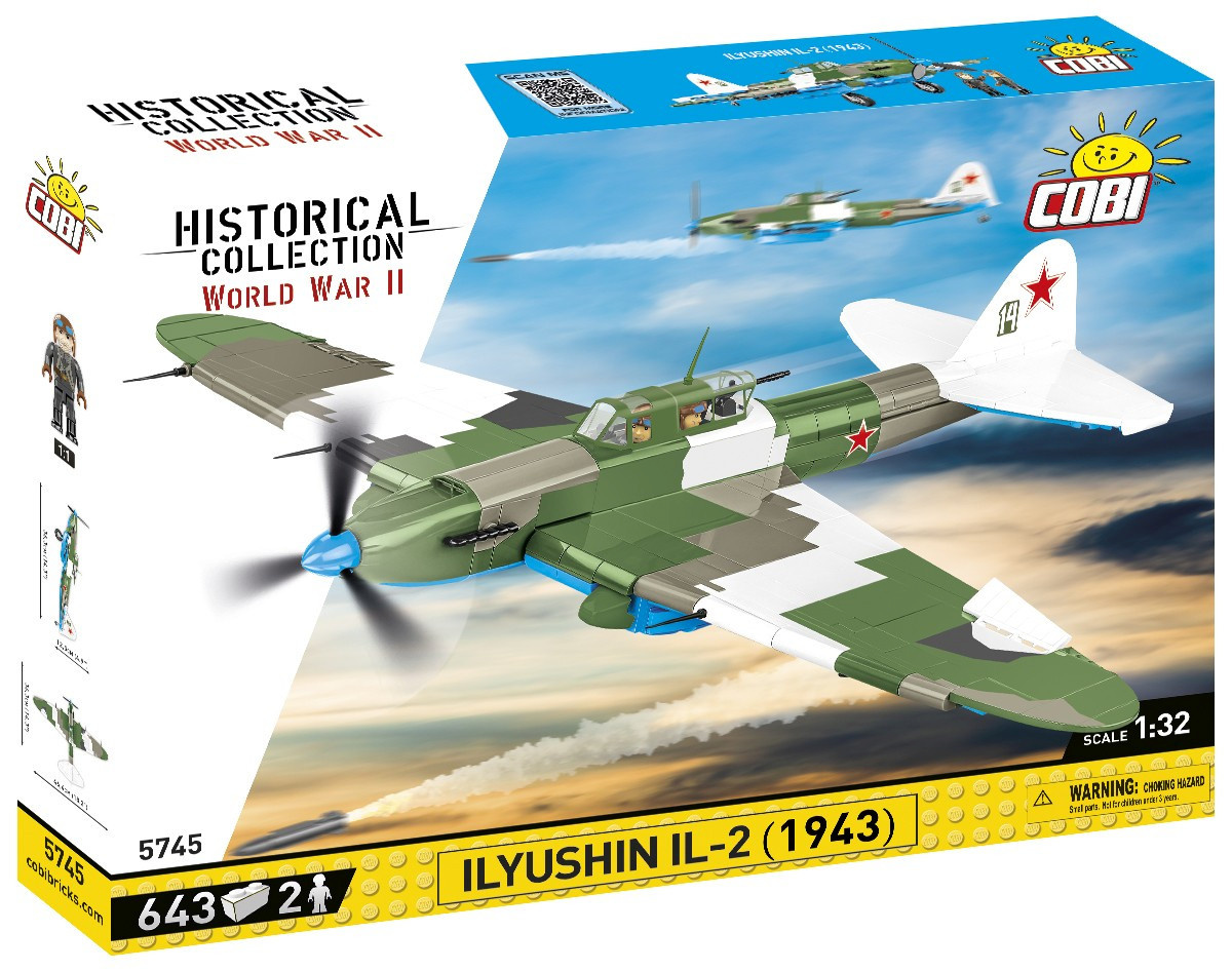 Cobi klotsid Historical Collection WWII Ilyushin IL-2 1943 643
