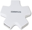 Omega USB 2.0 hub 4-port, valge (OUH24SW)