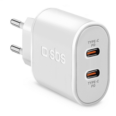 SBS laadija PD Travel Charger 20W 2x USB-C