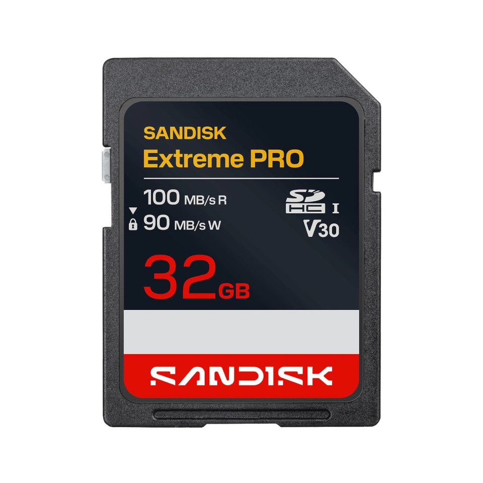 SanDisk 32GB SDHC mälukaart Extreme PRO UHS-I V30 U3 R100MB/s / W90MB/s 4K UHD