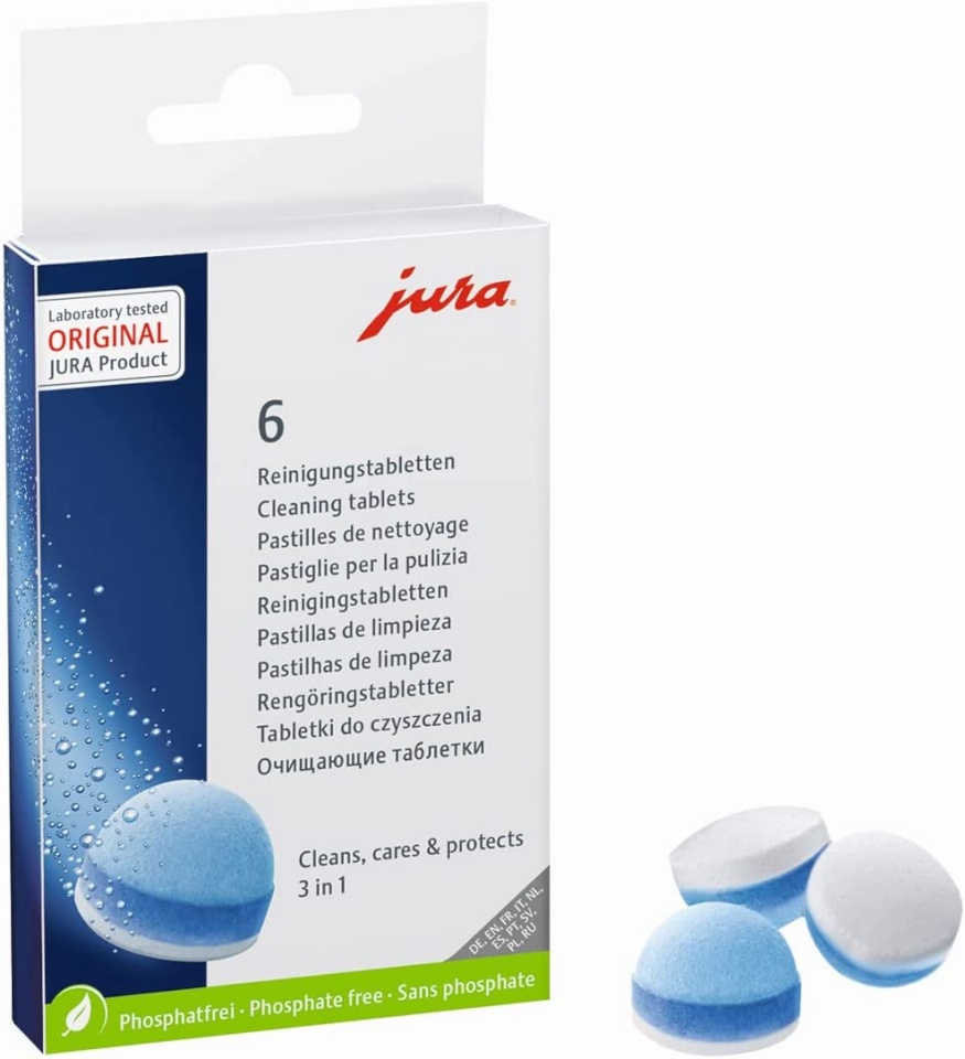 Jura puhastustabletid 3-Step Cleaning Tablet, 6tk