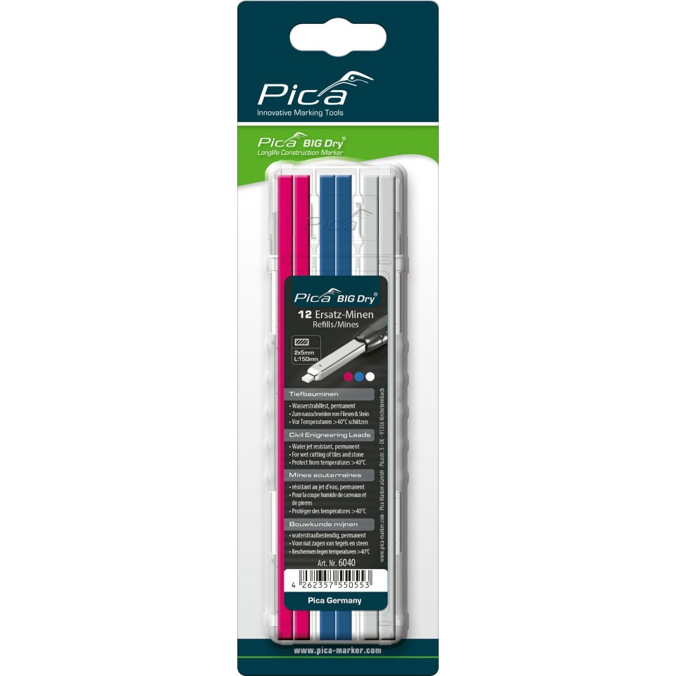 Pica marker BIG DRY Refills Civil Engineering assorted - SB
